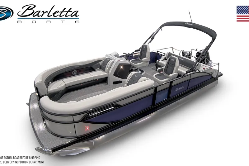 The Image of 2026 Barletta Cabrio 24QC pontoon boat with sleek design and spacious seating. - 0