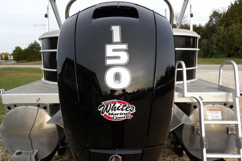 Slide: The Image of 2024 Bennington 22 SXS boat with 150 horsepower engine at White's Marine Center. - 37