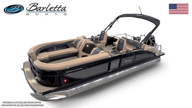 The Image of 2026 Barletta Cabrio 24UC pontoon boat with sleek design and luxurious seating. - 1