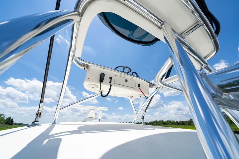 Slide: The Image of 2023 Valhalla Boatworks V-46 bathroom with shower, sink, and toilet. - 26