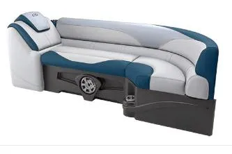 Slide: The Image of 2026 Avalon LSZ 2585 Entertainer Triple toon pontoon boat in showroom. - 1