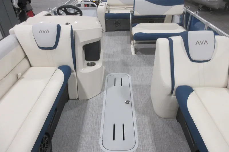 Slide: The Image of 2026 Avalon LSZ 2585 Entertainer Triple toon interior with plush seating and modern design. - 15