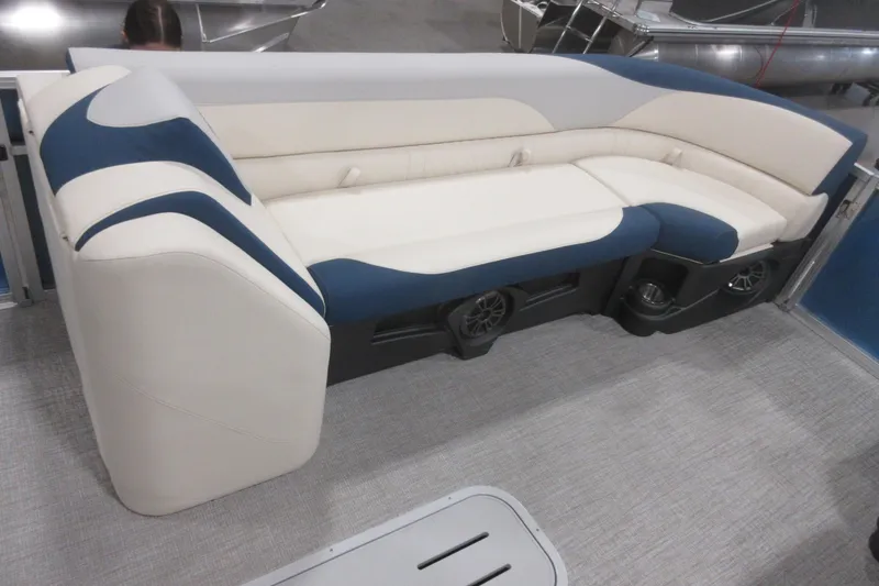 Slide: The Image of Luxurious seating on 2026 Avalon LSZ 2585 Entertainer Triple toon boat. - 16