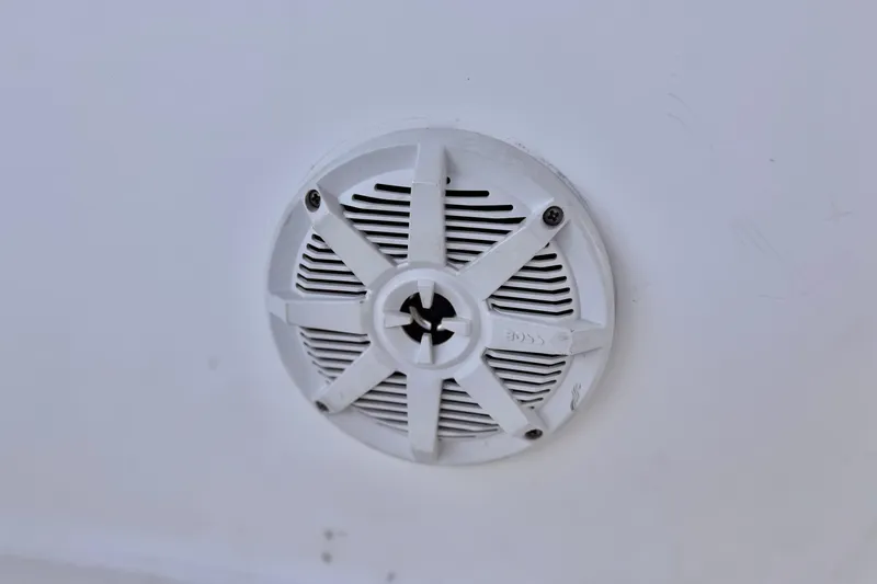 Slide: The Image of White speaker on 2004 Glastron DX 235 Deckboat. - 21