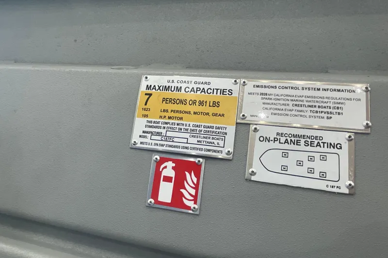 Slide: The Image of Open storage compartment on 2026 Crestliner 1870 Retriever FCC boat. - 22