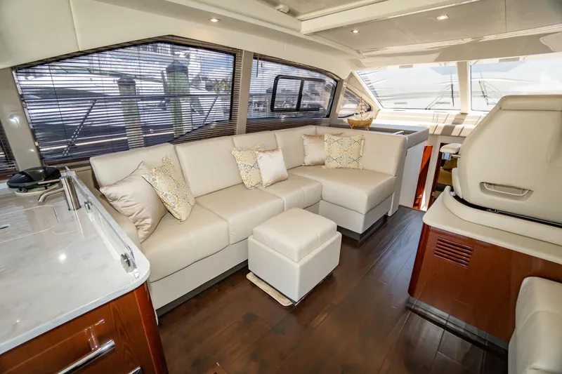 Slide: The Image of Luxurious interior of 2017 Sea Ray Sundancer 460 yacht with elegant seating and modern design. - 30