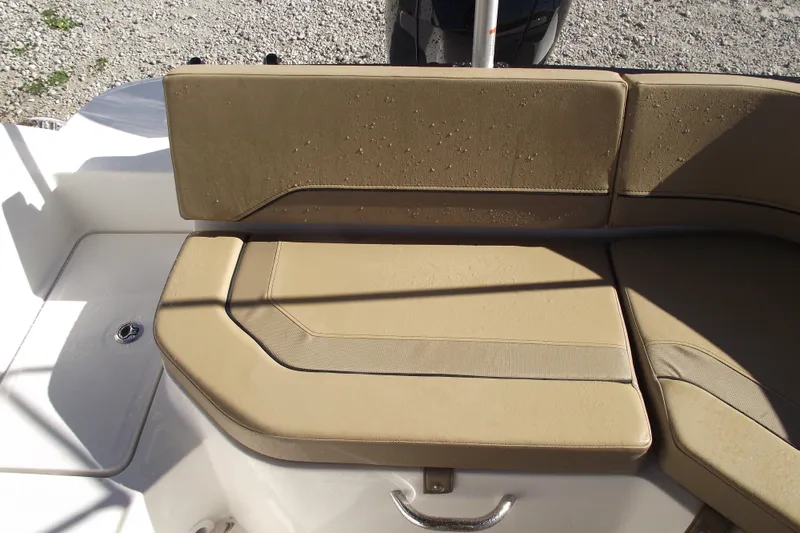 Slide: The Image of 2026 Bayliner V20 boat seating with beige cushions - 28