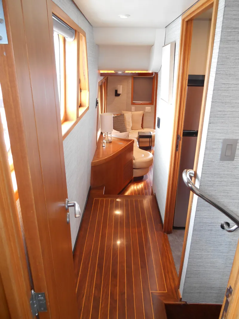 Slide: The Image of Interior of 2005 Inace Trawler with wooden flooring and modern furnishings. - 20