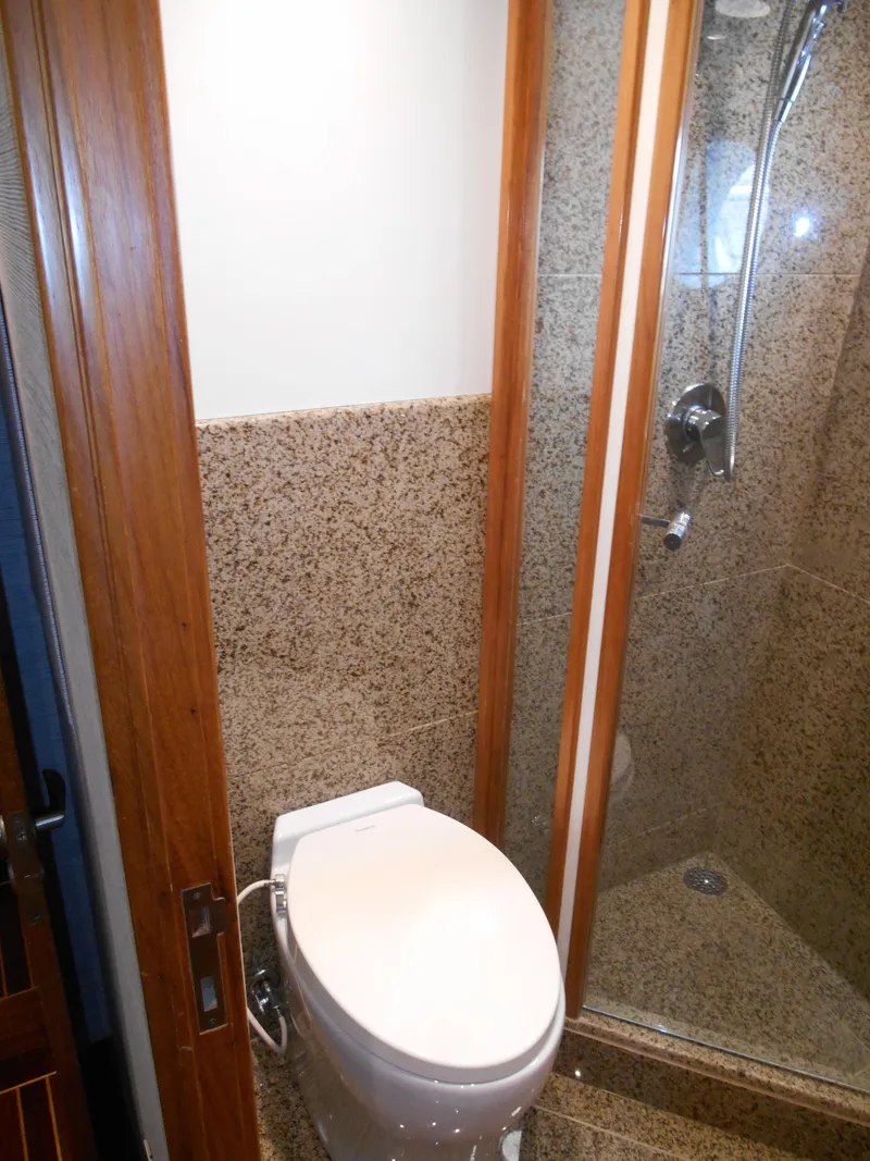 Slide: The Image of Bathroom interior of 2005 Inace Trawler with shower and toilet. - 38