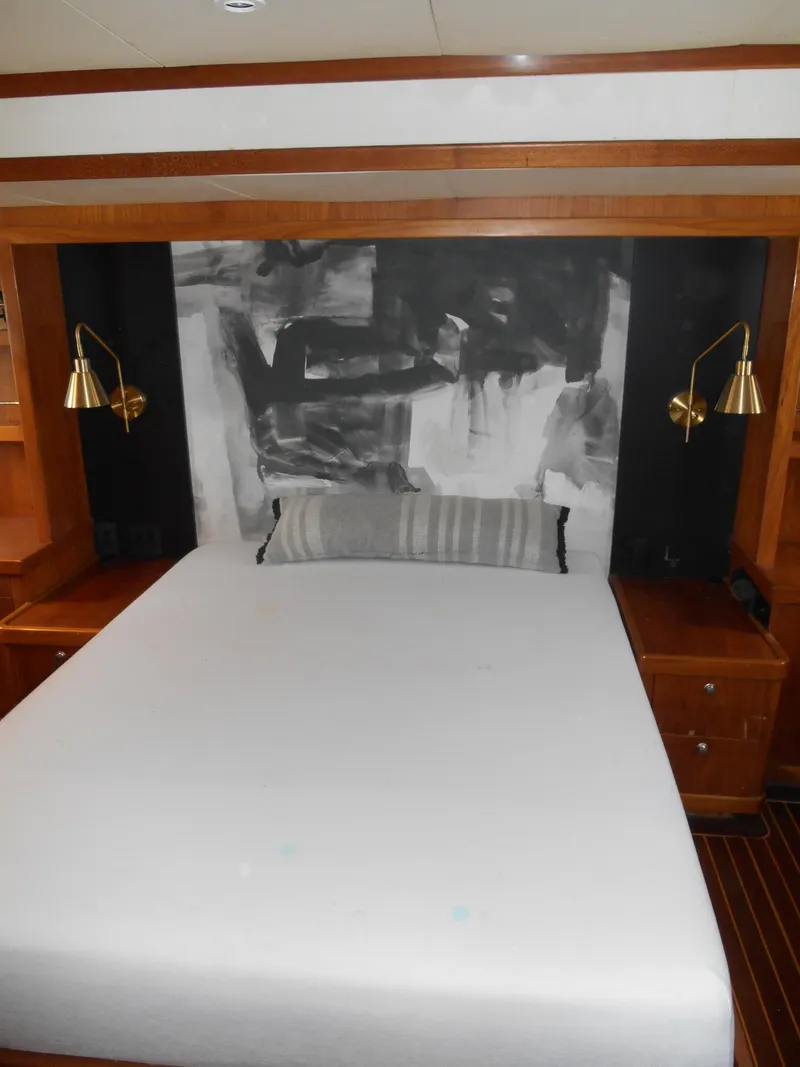 Slide: The Image of 2005 Inace Trawler bedroom with modern decor and wall art. - 40