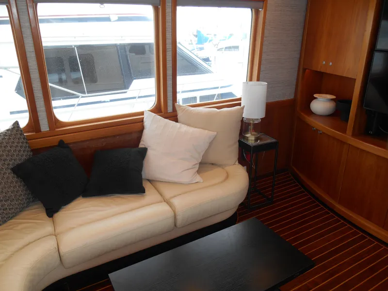 Slide: The Image of Luxurious 2005 Inace Trawler interior with cozy seating and elegant decor. - 7