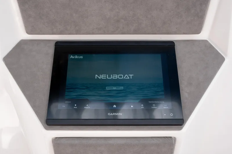 Slide: The Image of Touchscreen display on 2026 Deep Impact 499 Sport Luxury Edition boat dashboard. - 55