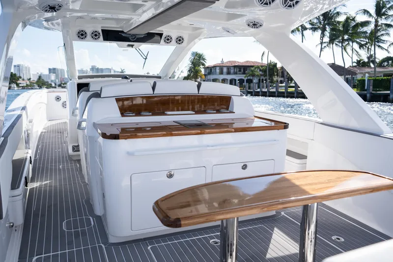 Slide: The Image of Luxury yacht interior of 2026 Deep Impact 499 Sport, featuring sleek design and modern amenities. - 75