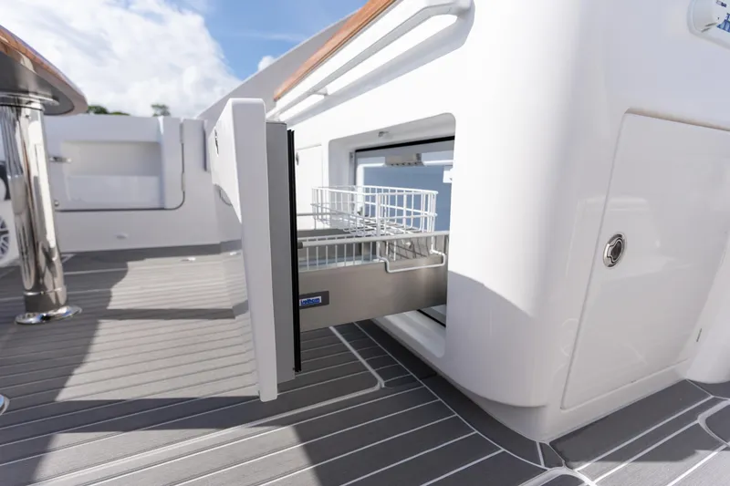 Slide: The Image of Luxury yacht interior with open drawer, Deep Impact 499 Sport Luxury Edition 2026. - 89