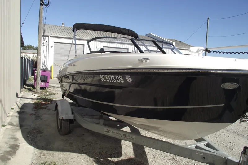 Slide: The Image of 2022 Bayliner VR4 Bowrider OB on trailer. - 2