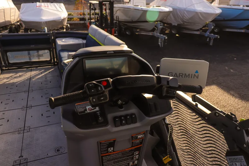 Slide: The Image of 2025 Sea-Doo Switch Cruise Limited 21 dashboard with Garmin navigation system. - 11