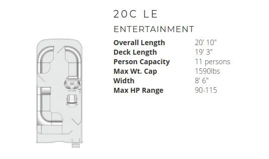 Slide: The Image of 2022 Trifecta 20C LE boat with Yamaha 115 engine, covered in protective fabric. - 13