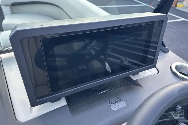 Slide: The Image of Dashboard of 2026 Bennington M Quad Bench 22 MFB with touchscreen display. - 14