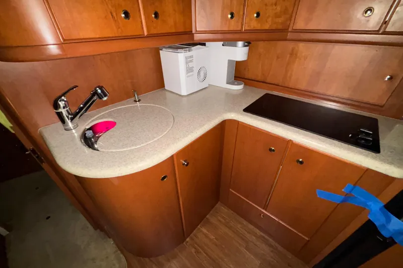 Slide: The Image of Raymarine C90W marine display on 2005 Silverton 34 Convertible boat. - 34