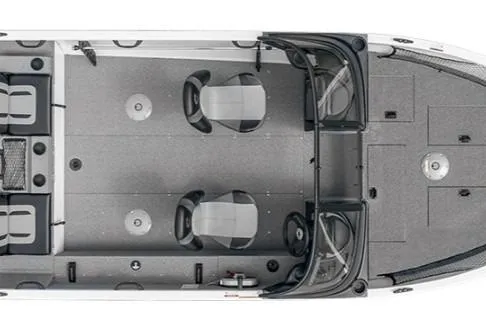 Slide: The Image of 2026 Crestliner 1850 Kodiak WT boat interior, featuring dual seats and spacious layout. - 48