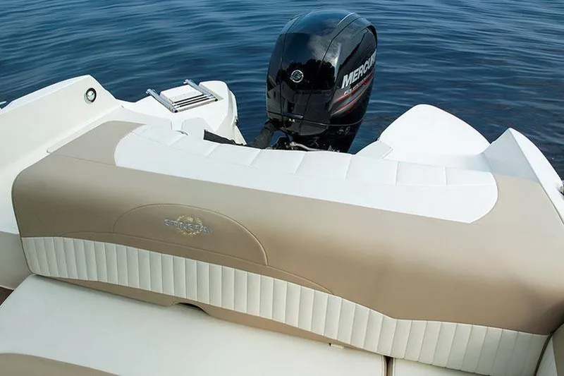 Slide: The Image of Manufacturer Provided Image: 2018 Stingray 214 LR boat with Mercury outboard motor on water. - 11