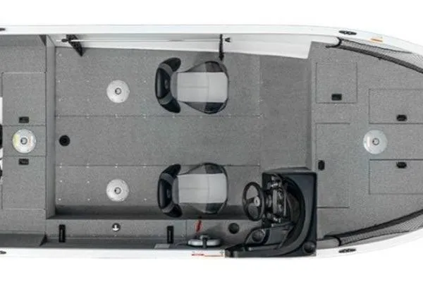 Slide: The Image of Top view of 2026 Crestliner 1850 Kodiak SC fishing boat interior layout. - 39