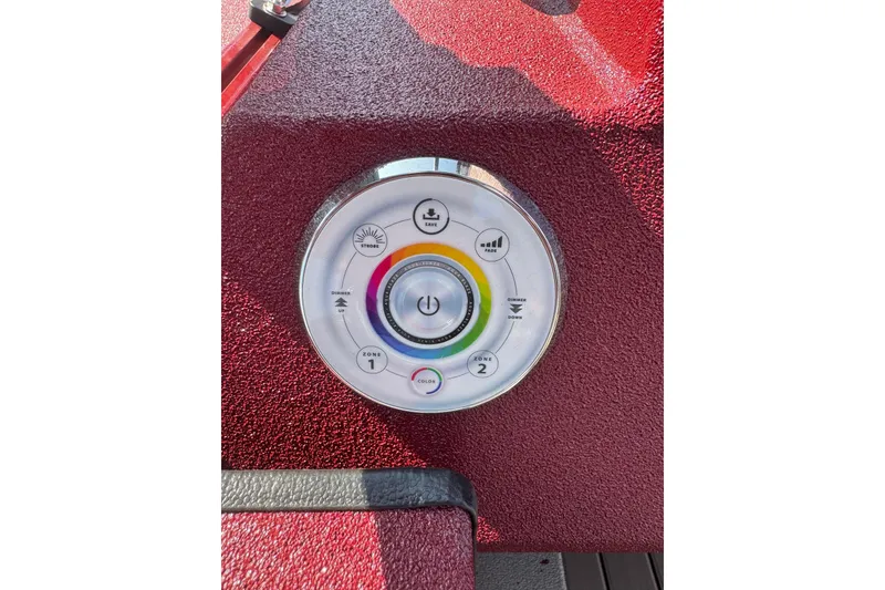 Slide: The Image of Control panel of 2026 SeaArk Easy 200 boat with various settings and buttons. - 19