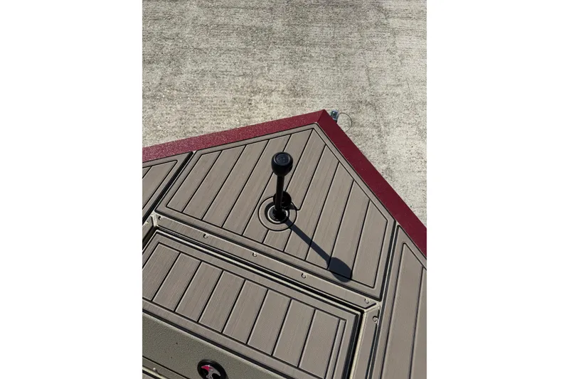 Slide: The Image of Bow of 2026 SeaArk Easy 200 boat with sleek deck design. - 21