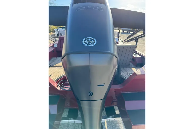 Slide: The Image of 2026 SeaArk Easy 200 boat engine close-up, showcasing sleek design and branding. - 6