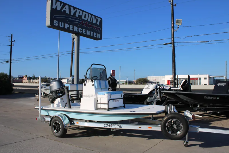 Slide: The Image of 2026 Freedom Boats Chiquita on trailer at Waypoint Marine Supercenter. - 16