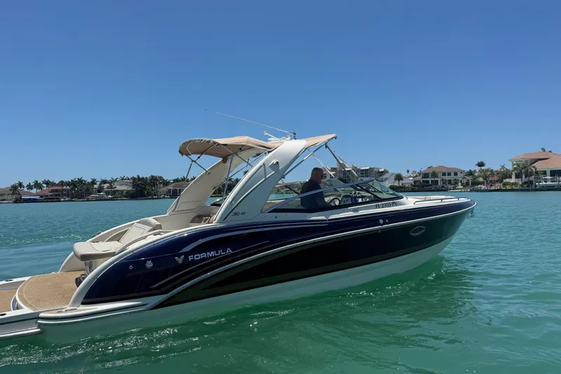 Slide: The Image of 2015 Formula 310 Bowrider on calm water under sunny skies. - 26