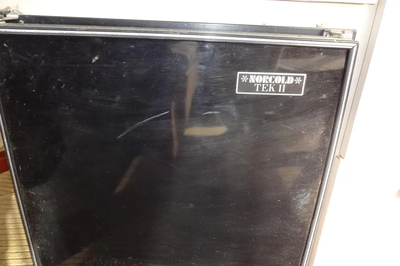 Slide: The Image of Norcold TEK II refrigerator on 1977 Hatteras 53 Motor Yacht. - 103