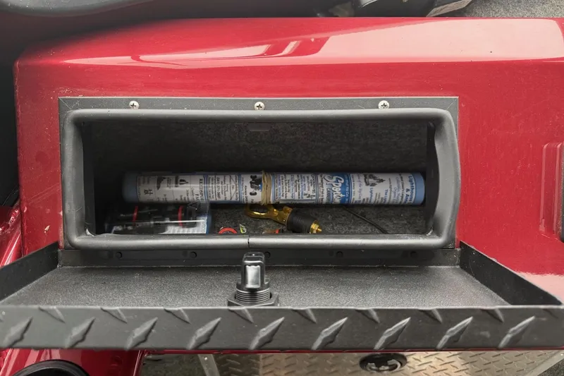 Slide: The Image of Dashboard of a 2010 Thunder Jet 21 Luxor OB boat with stereo system. - 31