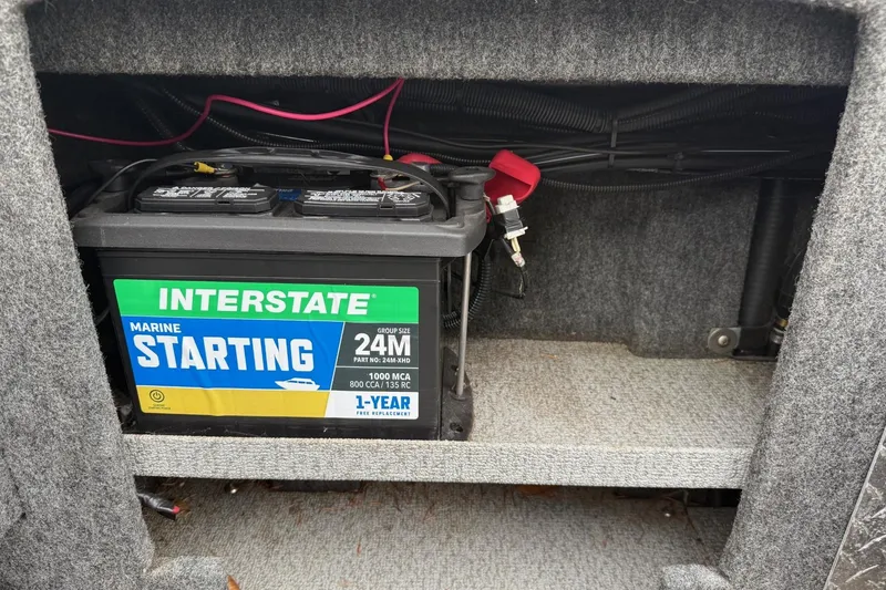 Slide: The Image of Close-up of a 2010 Thunder Jet 21 Luxor OB boat's plumbing fixture. - 39