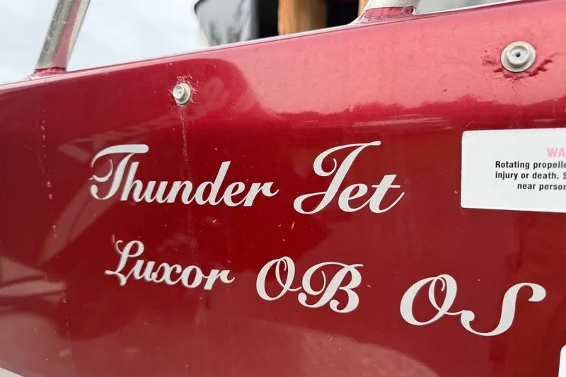 Slide: The Image of Suzuki 200 outboard motor on 2010 Thunder Jet 21 Luxor OB boat. - 47