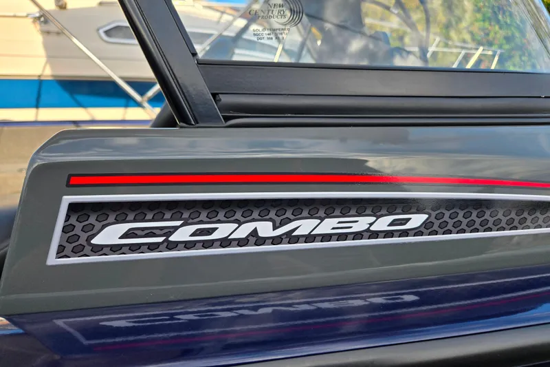 Slide: The Image of 2021 Tracker Pro Guide V-175 Combo boat detail with "Combo" branding. - 93