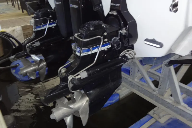 Slide: The Image of 2019 Formula 400 Super Sport boat engines with Mercury Bravo Three outdrives. - 60