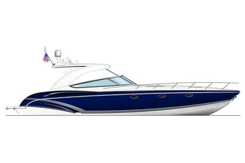 Slide: The Image of Manufacturer Provided Image: 2019 Formula 400 Super Sport boat, side view, blue and white design. - 63