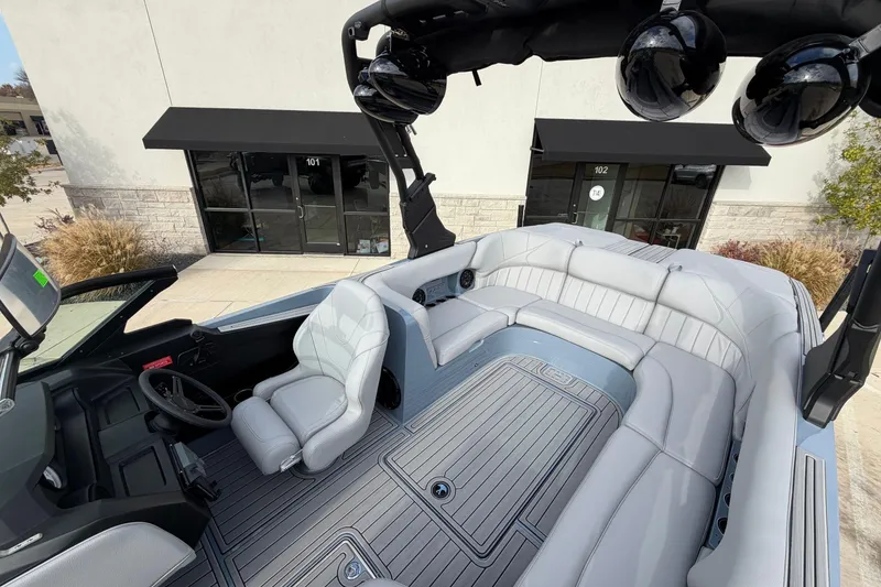 Slide: The Image of 2026 MB B52 23 Classic boat interior with luxurious seating and modern design. - 8