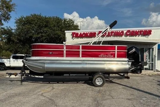 The Image of 2026 Sun Tracker Party Barge 18 DLX pontoon boat at Tracker Boating Center. - 0