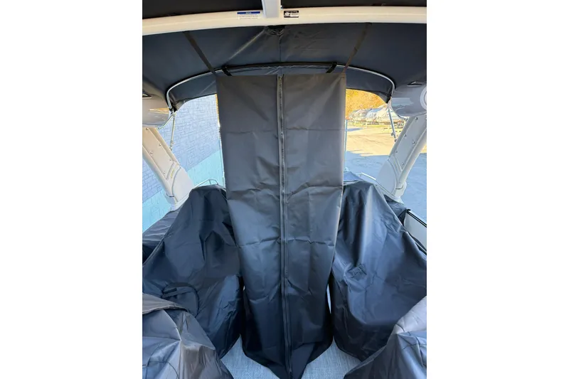 Slide: The Image of 2026 Avalon 2585 Excalibur LTD Flex Windshield interior with protective covers. - 28