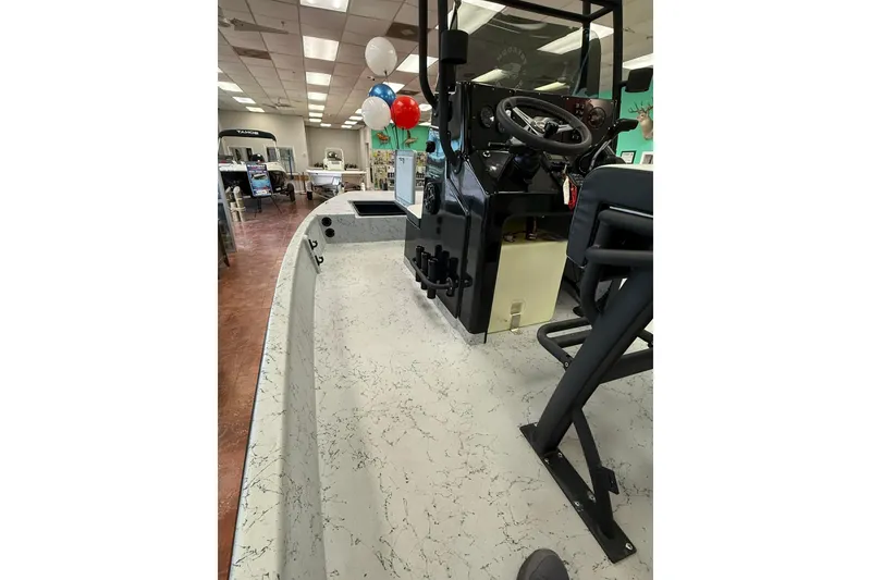 Slide: The Image of 2026 Freedom Boats 19 PATRIOT seat with quilted design and sturdy frame. - 6