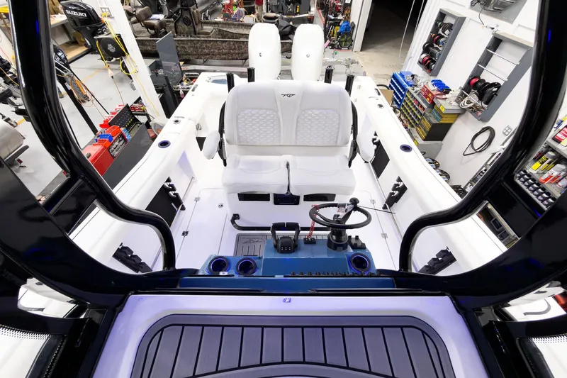 Slide: The Image of Interior view of 2026 Tidewater 272 CC Adventure boat. - 26