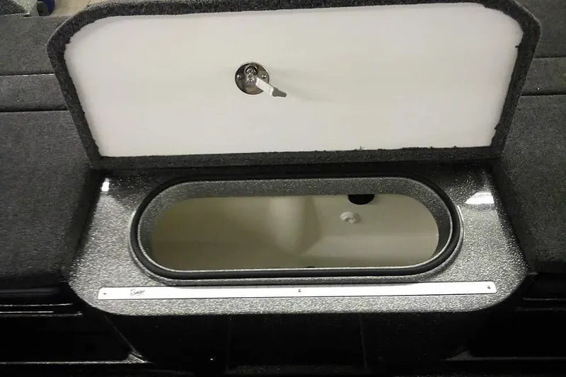 Slide: The Image of Open storage compartment in 2026 Ranger 1850MS Reata boat. - 40