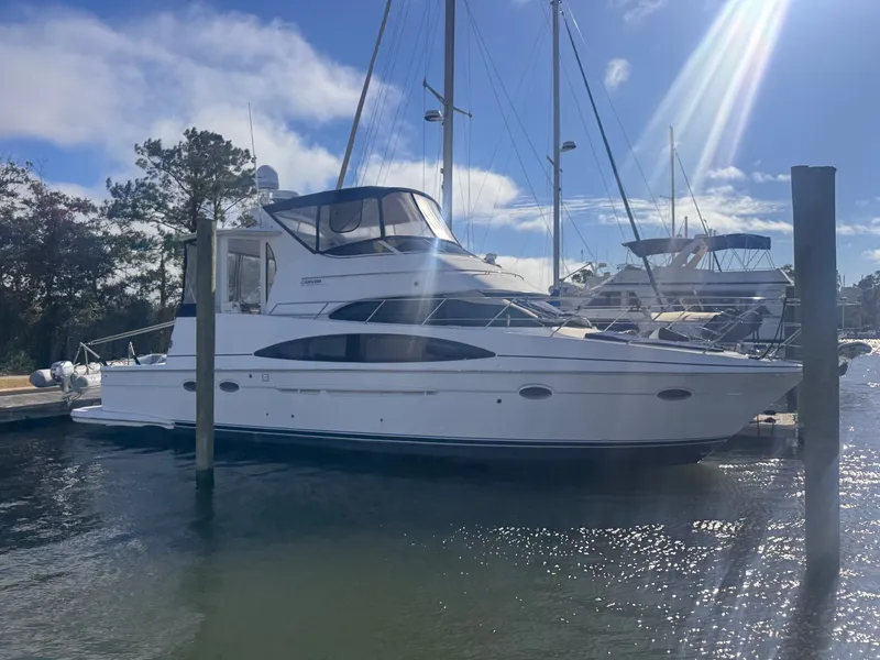 Slide: The Image of Carver 444 Cockpit Motor Yacht 2001 - 2