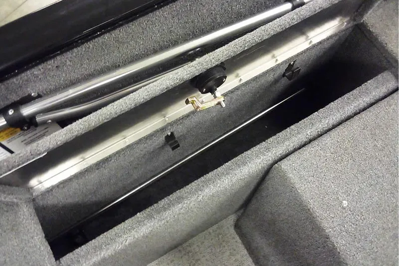 Slide: The Image of 2022 Tracker Pro Guide V-16 WT boat storage compartment interior view. - 32