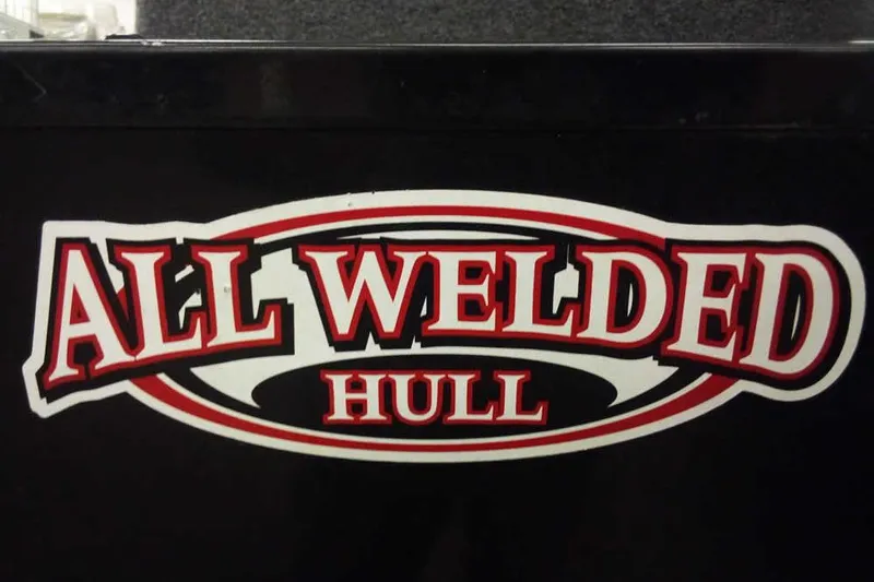 Slide: The Image of "All Welded Hull" sticker on 2022 Tracker Pro Guide V-16 WT boat. - 7