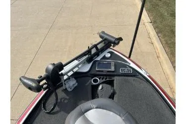 Slide: The Image of 2017 Nitro Z20 Pro boat deck with trolling motor and navigation system. - 4