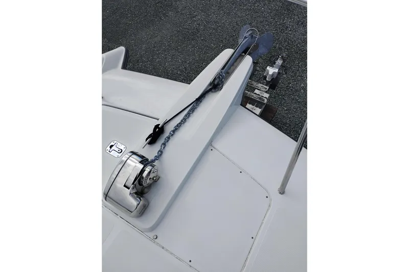 Slide: The Image of 2007 Glacier Bay 2685 Coastal Runner boat anchor and winch system. - 43
