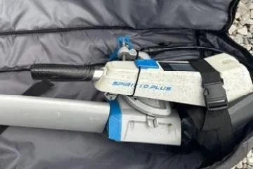 Slide: The Image of Electric outboard motor in a carrying case, compatible with 2022 Beneteau First 24 SE. - 19